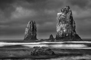 Guardians - Sea Stacks, Cannon Beach now showing at Lincoln Gallery