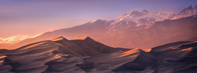 Dunes Sunset Panorama